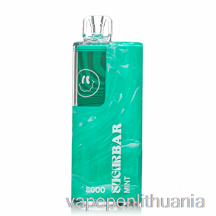 Cukraus Batonėlis Sb8000 0% Nulio Nikotino Vienkartinis Mėtų Vape Skystis